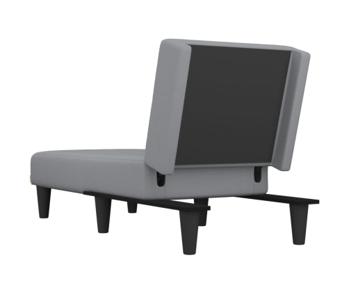 vidaXL atpūtas zvilnis, gaiši pelēks audums