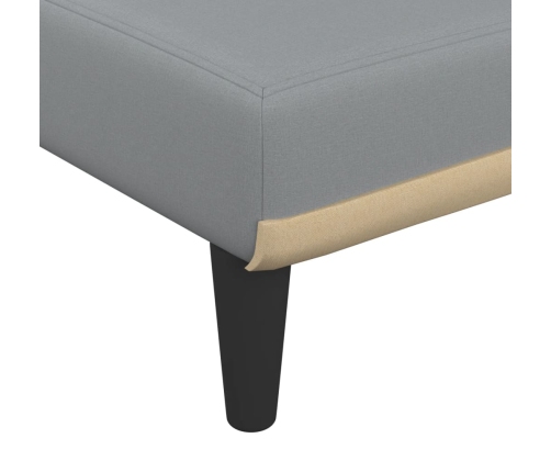 vidaXL atpūtas zvilnis, gaiši pelēks audums