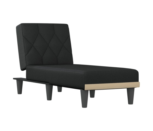 vidaXL atpūtas zvilnis, melns audums