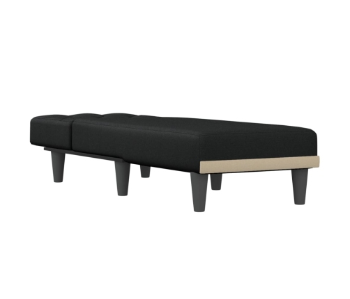 vidaXL atpūtas zvilnis, melns audums