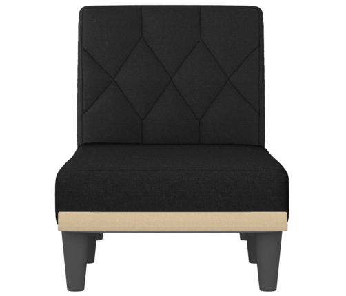 vidaXL atpūtas zvilnis, melns audums