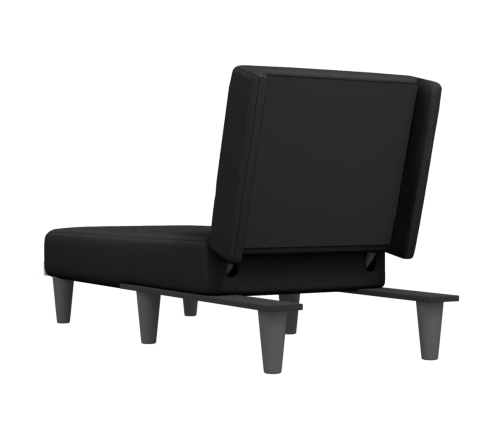 vidaXL atpūtas zvilnis, melns audums