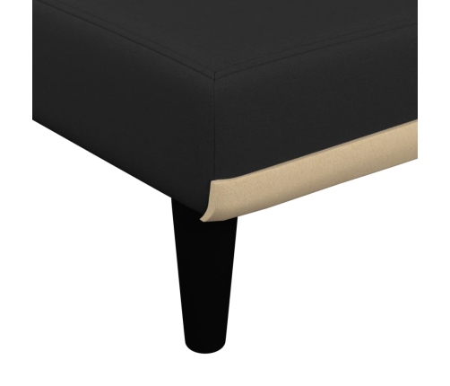 vidaXL atpūtas zvilnis, melns audums