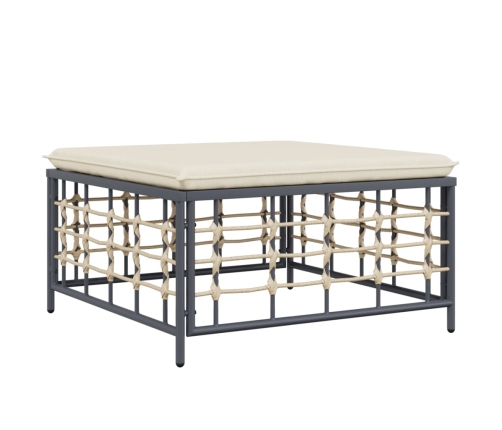 vidaXL 10-daļīgs dārza mēbeļu komplekts ar matračiem, PE rotangpalma