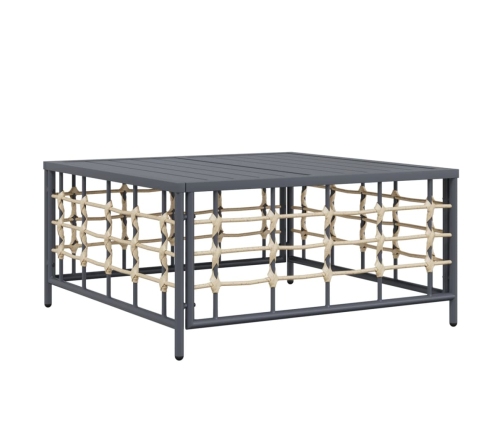 vidaXL 10-daļīgs dārza mēbeļu komplekts ar matračiem, PE rotangpalma