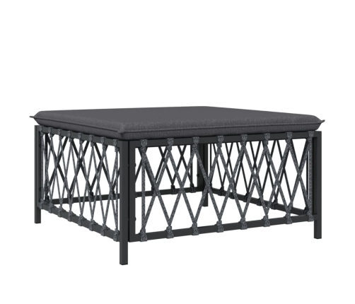 vidaXL 10-daļīgs dārza atpūtas mēbeļu komplekts ar matračiem, tērauds