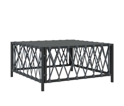 vidaXL 10-daļīgs dārza atpūtas mēbeļu komplekts ar matračiem, tērauds