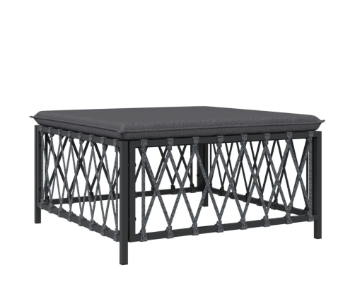 vidaXL 10-daļīgs dārza atpūtas mēbeļu komplekts ar matračiem, tērauds