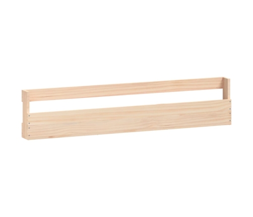 vidaXL sienas apavu plaukti, 2 gab., 110x9x23 cm, priedes masīvkoks