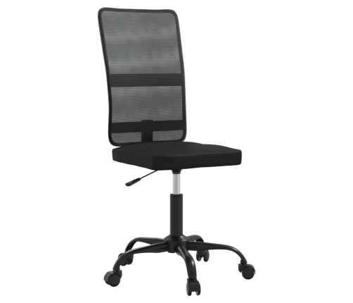 vidaXL biroja krēsls, melns, sietveida audums