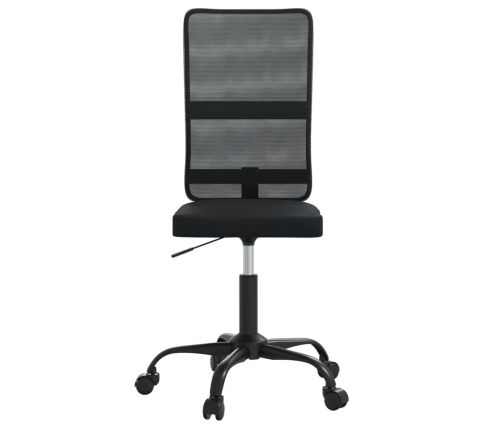 vidaXL biroja krēsls, melns, sietveida audums