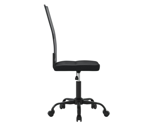 vidaXL biroja krēsls, melns, sietveida audums