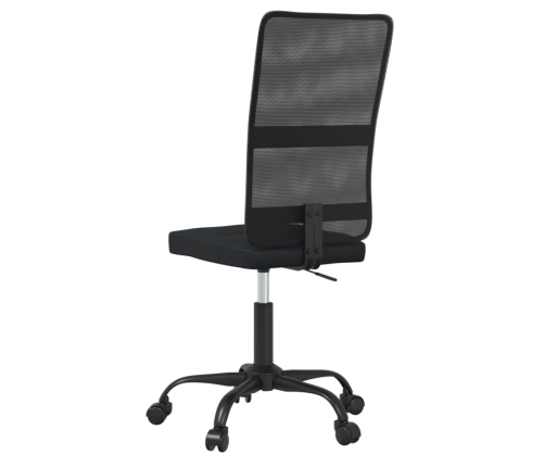 vidaXL biroja krēsls, melns, sietveida audums