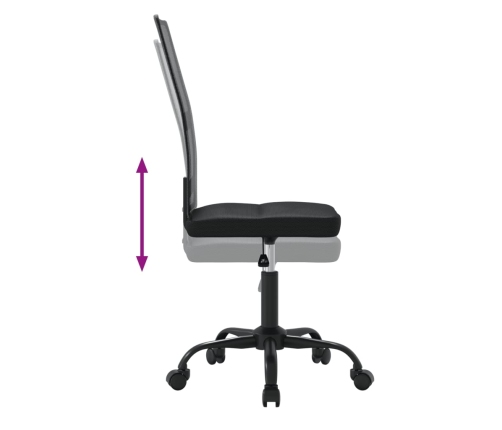 vidaXL biroja krēsls, melns, sietveida audums