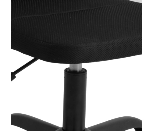 vidaXL biroja krēsls, melns, sietveida audums