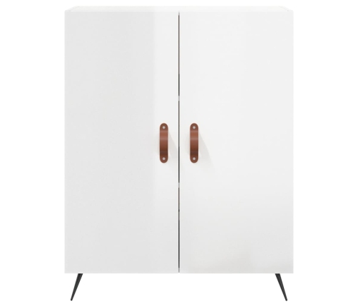 vidaXL kumode, spīdīgi balta, 69,5x34x90 cm, inženierijas koks