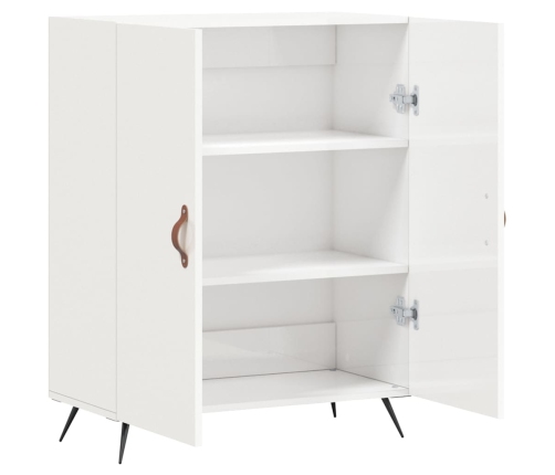 vidaXL kumode, spīdīgi balta, 69,5x34x90 cm, inženierijas koks