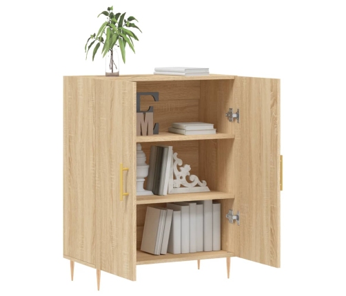 vidaXL kumode, ozolkoka krāsa, 69,5x34x90 cm, inženierijas koks