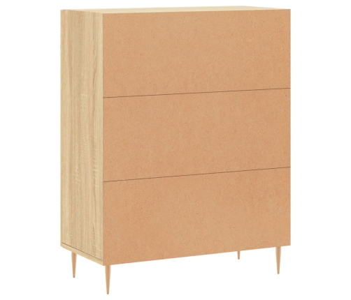 vidaXL kumode, ozolkoka krāsa, 69,5x34x90 cm, inženierijas koks