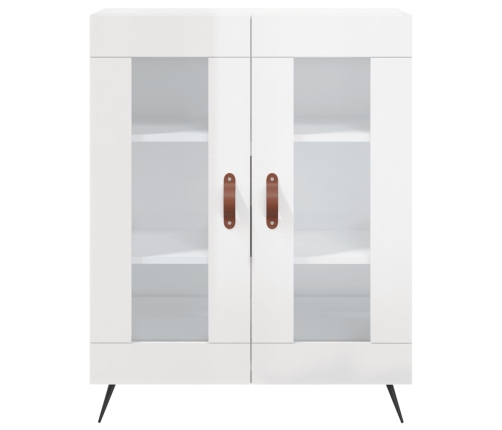 vidaXL kumode, spīdīgi balta, 69,5x34x90 cm, inženierijas koks