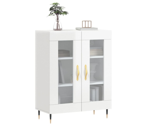 vidaXL kumode, spīdīgi balta, 69,5x34x90 cm, inženierijas koks