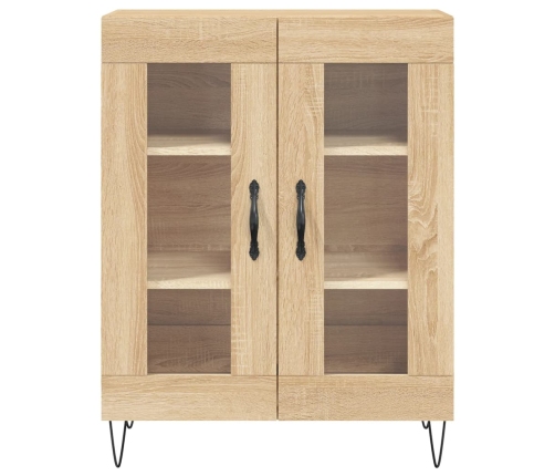vidaXL kumode, ozolkoka krāsa, 69,5x34x90 cm, inženierijas koks