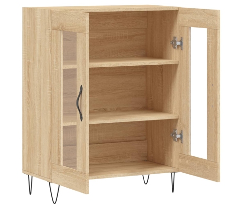vidaXL kumode, ozolkoka krāsa, 69,5x34x90 cm, inženierijas koks
