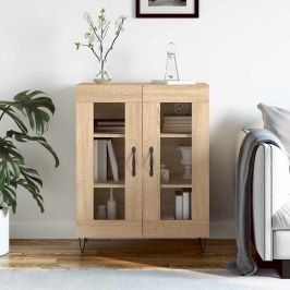 vidaXL kumode, ozolkoka krāsa, 69,5x34x90 cm, inženierijas koks