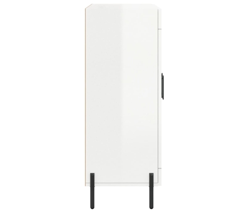 vidaXL kumode, spīdīgi balta, 69,5x34x90 cm, inženierijas koks