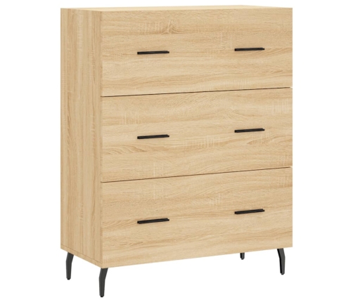 vidaXL kumode, ozolkoka krāsa, 69,5x34x90 cm, inženierijas koks