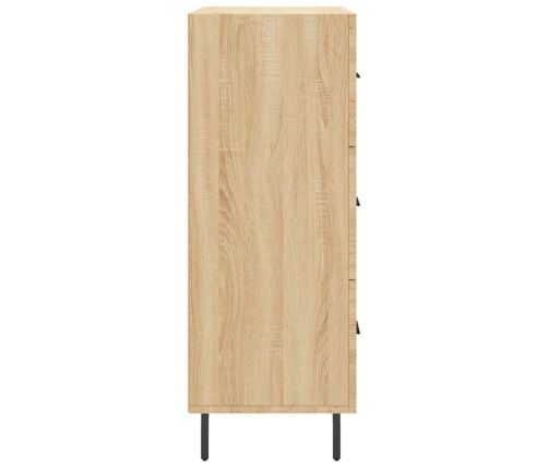 vidaXL kumode, ozolkoka krāsa, 69,5x34x90 cm, inženierijas koks