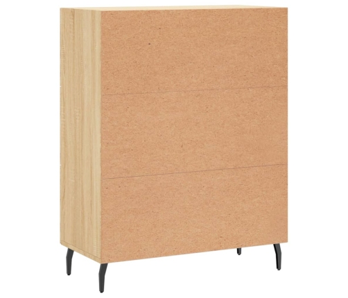 vidaXL kumode, ozolkoka krāsa, 69,5x34x90 cm, inženierijas koks