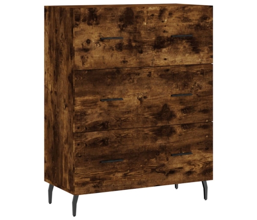 vidaXL kumode, ozolkoka krāsa, 69,5x34x90 cm, inženierijas koks