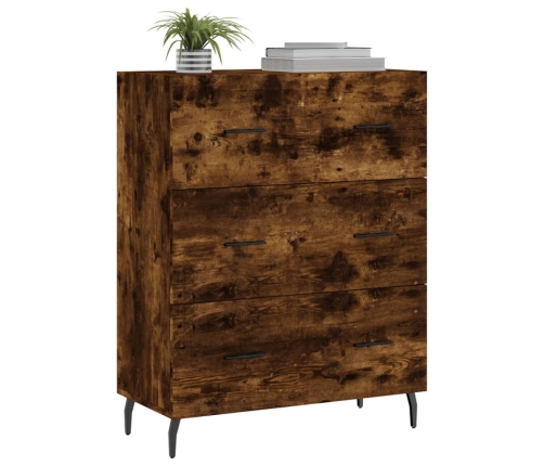 vidaXL kumode, ozolkoka krāsa, 69,5x34x90 cm, inženierijas koks