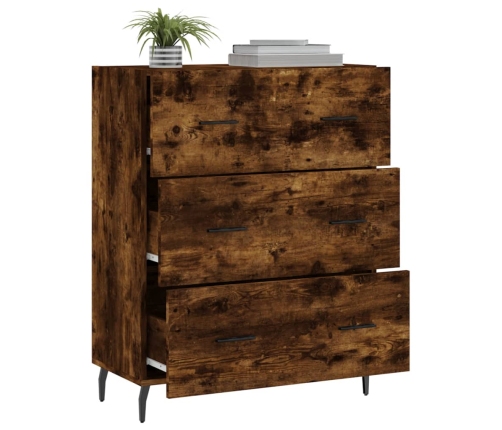 vidaXL kumode, ozolkoka krāsa, 69,5x34x90 cm, inženierijas koks