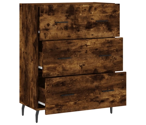 vidaXL kumode, ozolkoka krāsa, 69,5x34x90 cm, inženierijas koks