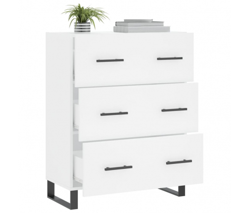 vidaXL kumode, balta, 69,5x34x90 cm, inženierijas koks