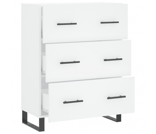 vidaXL kumode, balta, 69,5x34x90 cm, inženierijas koks