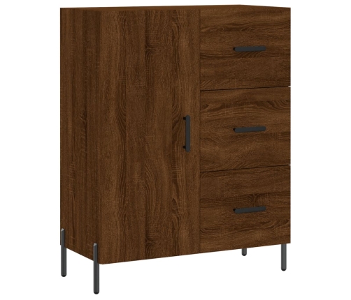 vidaXL kumode, ozolkoka krāsa, 69,5x34x90 cm, inženierijas koks