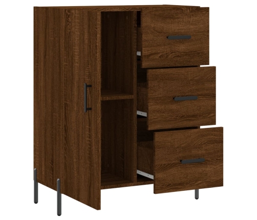 vidaXL kumode, ozolkoka krāsa, 69,5x34x90 cm, inženierijas koks