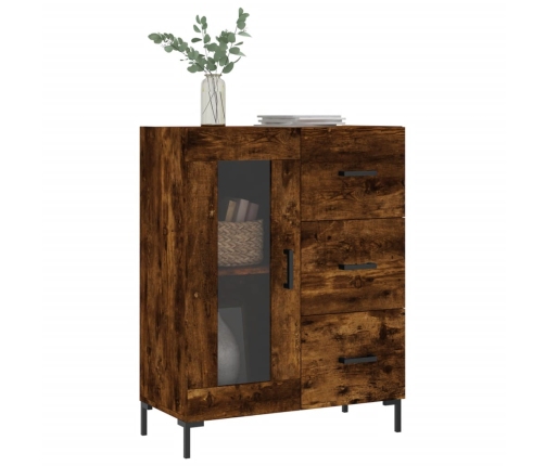 vidaXL kumode, ozolkoka krāsa, 69,5x34x90 cm, inženierijas koks