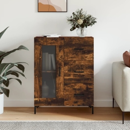 Kumode, Ozolkoka Krāsa, 69,5X34X90 Cm, Inženierijas Koks Vidaxl