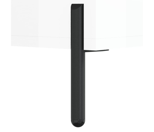 vidaXL kumode, spīdīgi balta, 69,5x34x90 cm, inženierijas koks