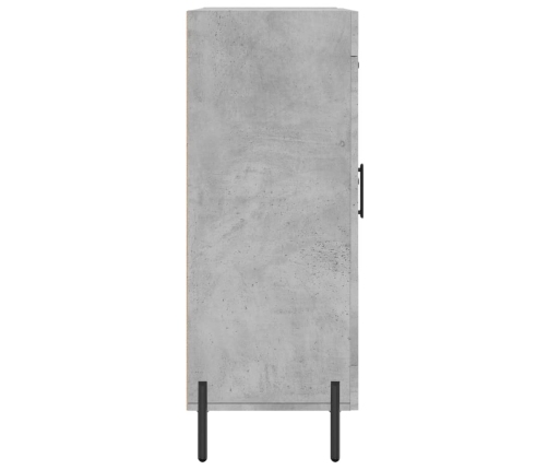 vidaXL kumode, betona pelēka, 69,5x34x90 cm, inženierijas koks