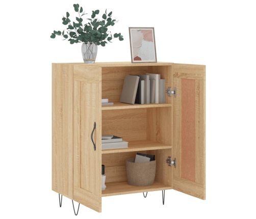 vidaXL kumode, ozolkoka krāsa, 69,5x34x90 cm, inženierijas koks