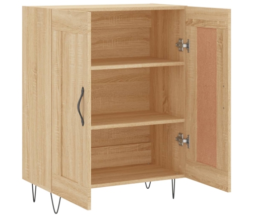 vidaXL kumode, ozolkoka krāsa, 69,5x34x90 cm, inženierijas koks