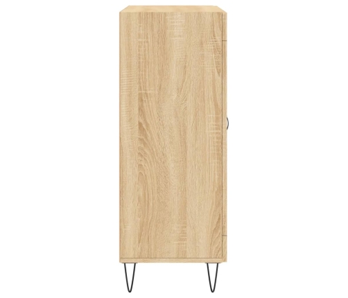vidaXL kumode, ozolkoka krāsa, 69,5x34x90 cm, inženierijas koks