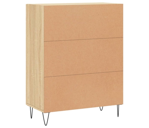 vidaXL kumode, ozolkoka krāsa, 69,5x34x90 cm, inženierijas koks