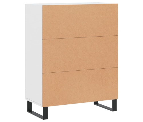 vidaXL kumode, balta, 69,5x34x90 cm, inženierijas koks