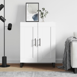 vidaXL kumode, balta, 69,5x34x90 cm, inženierijas koks